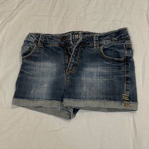 denim shorts